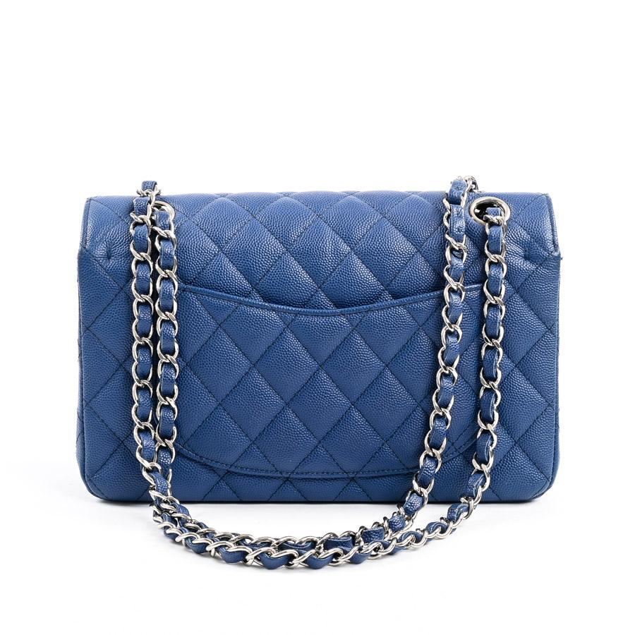 シャネル クラシックスモールハンドバッグ ショルダーバッグ  A01113 ブルー レディース  中古A品の画像