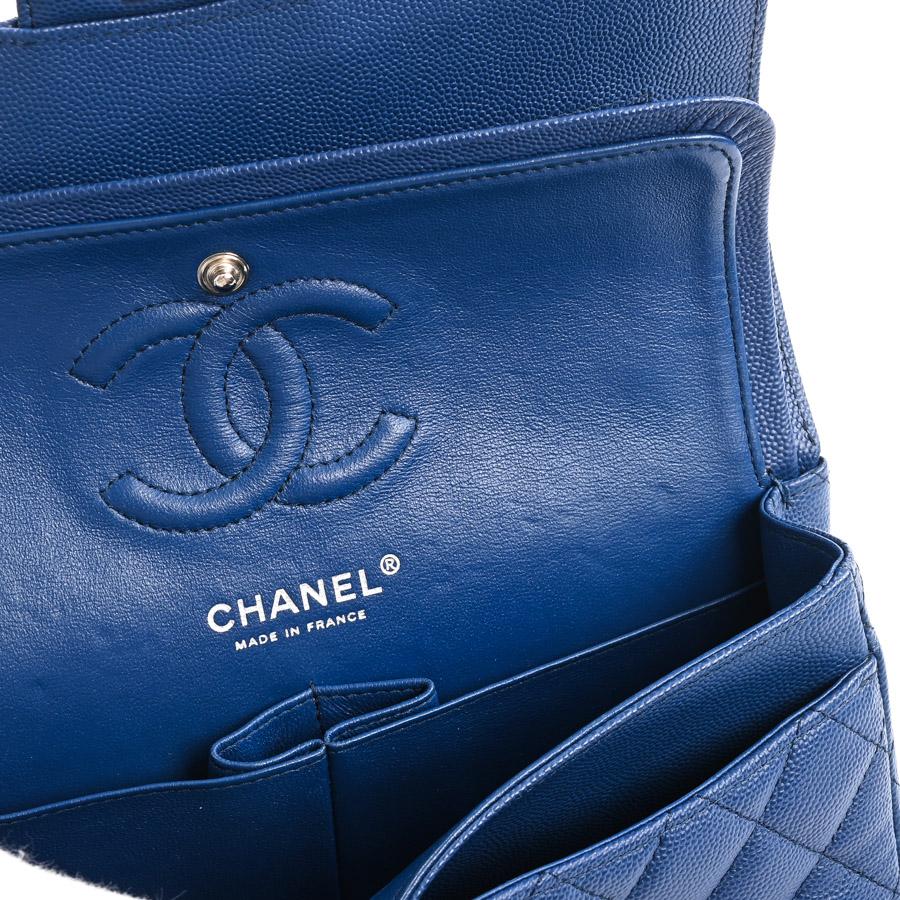 シャネル クラシックスモールハンドバッグ ショルダーバッグ  A01113 ブルー レディース  中古A品の画像