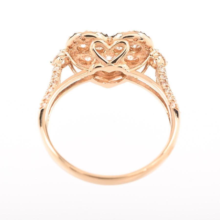 ハート リング  ダイヤ1ct ダイヤ 12号 3.2g レディース 中古A品の画像