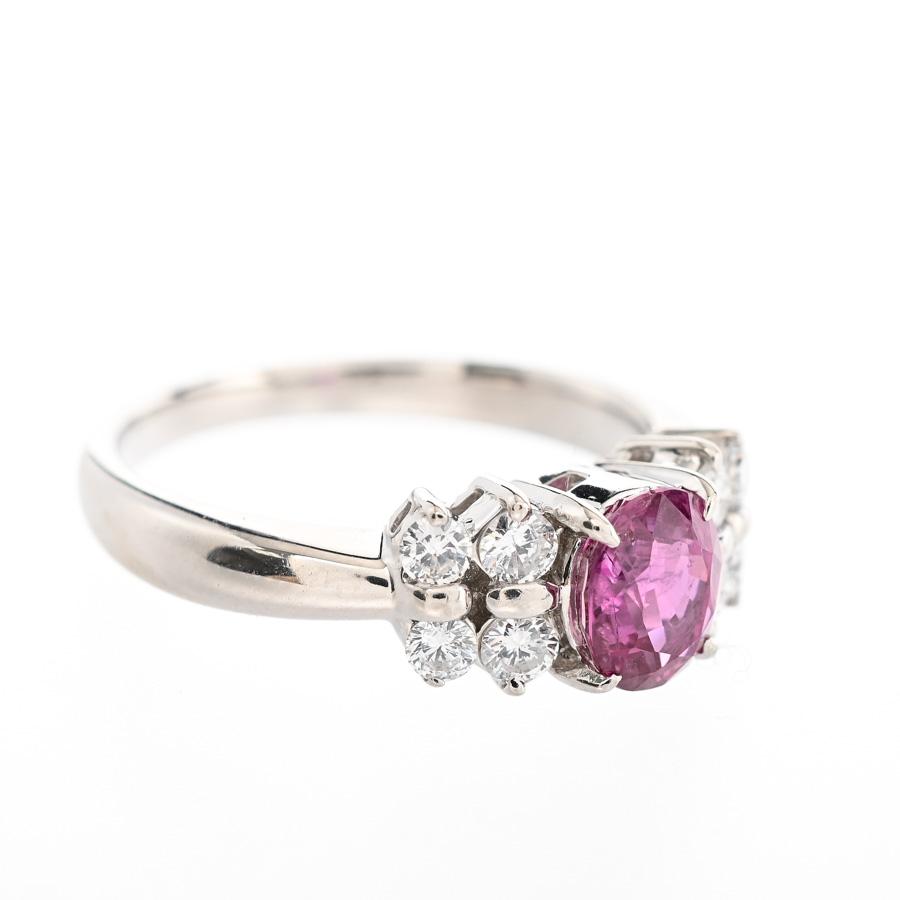 ルビー リング  ルビー1.01ct ダイヤ0.32ct 10.5号 5.4g レディース 中古A品の画像