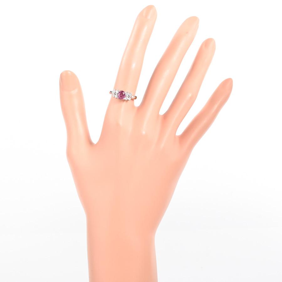 ルビー リング  ルビー1.01ct ダイヤ0.32ct 10.5号 5.4g レディース 中古A品の画像