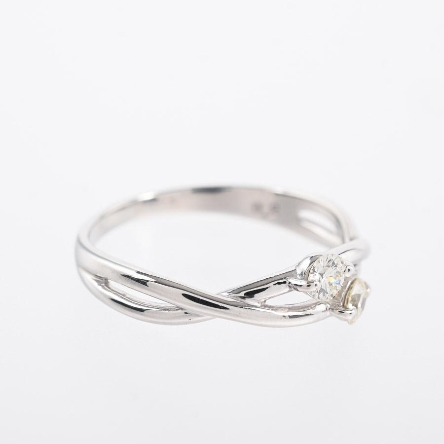 ダイヤ リング  ダイヤ0.2ct 8号 1.9g レディース 中古A品の画像