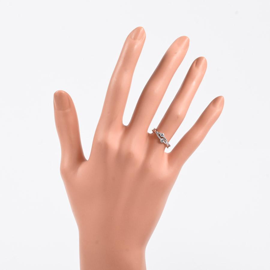 ダイヤ リング  ダイヤ0.2ct 8号 1.9g レディース 中古A品の画像