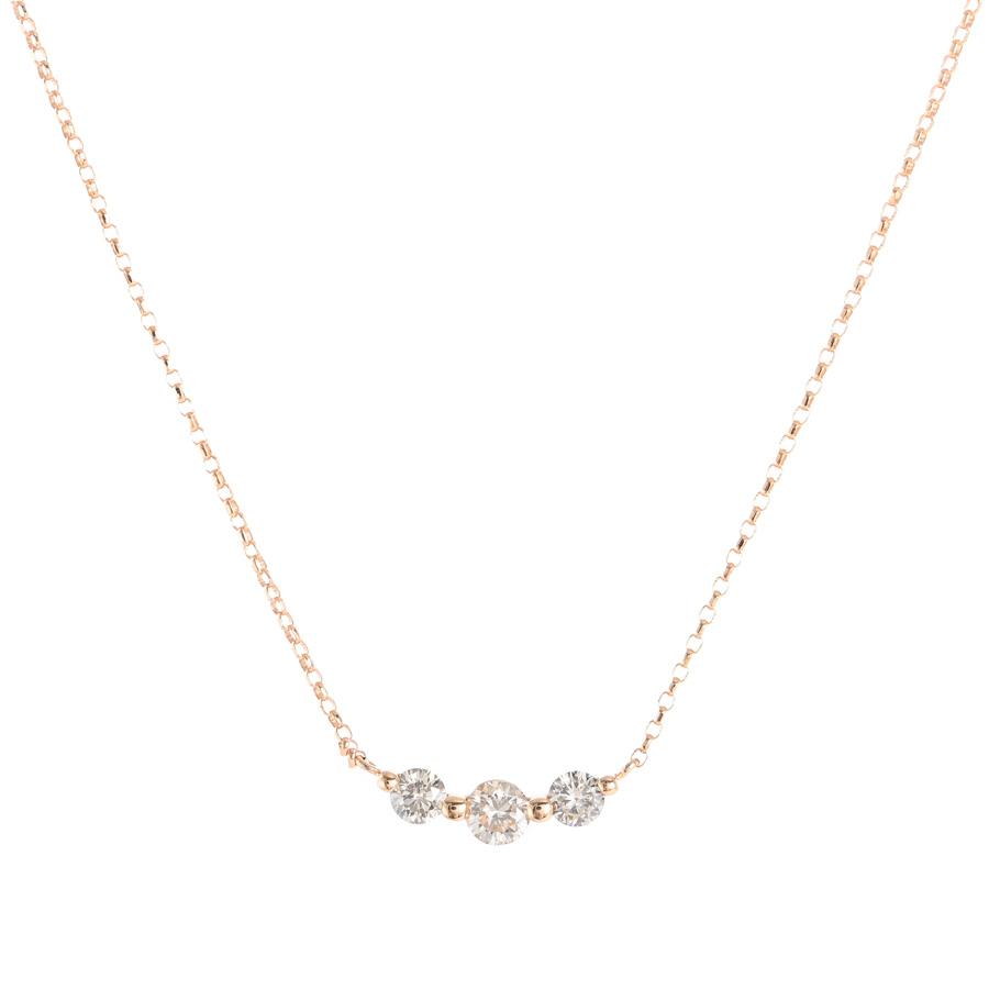 ダイヤ ネックレス  ダイヤ0.3ct 1.3g レディース 中古A品