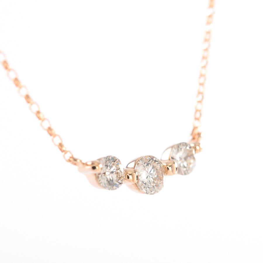 ダイヤ ネックレス  ダイヤ0.3ct 1.3g レディース 中古A品の画像