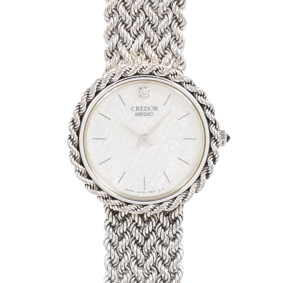 CREDOR クレドール 腕時計 GTAA775 シルバー レディース 中古A品