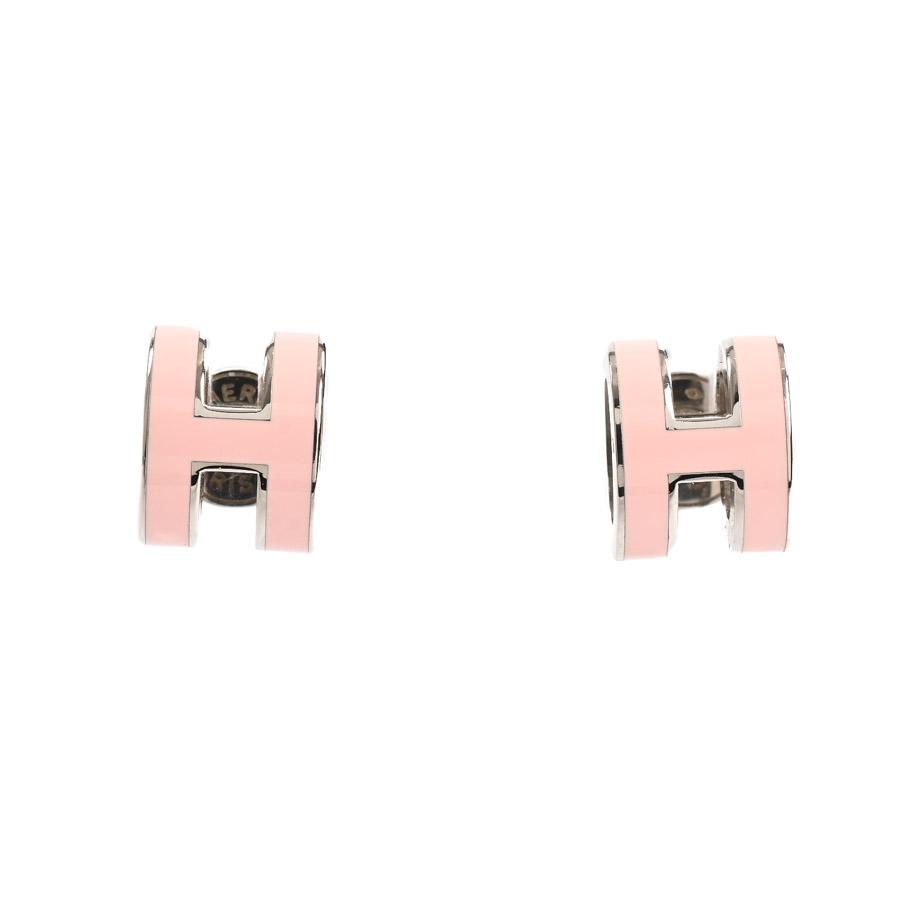 HERMES（エルメス） ミニポップH ピアス ローズドラジェ レディース