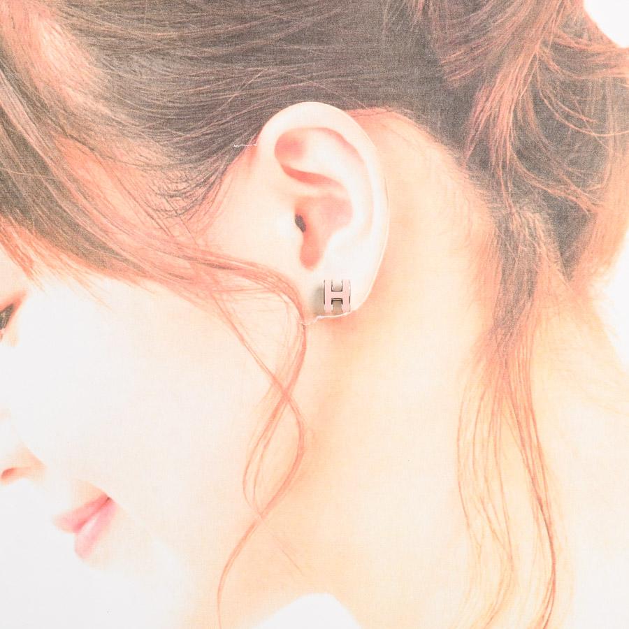 HERMES（エルメス） ミニポップH ピアス ローズドラジェ レディース