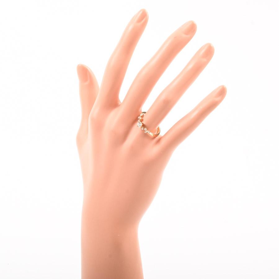 ダイヤ リング  ダイヤ0.234/0.11ct 14号 2.5g レディース 中古A品の画像
