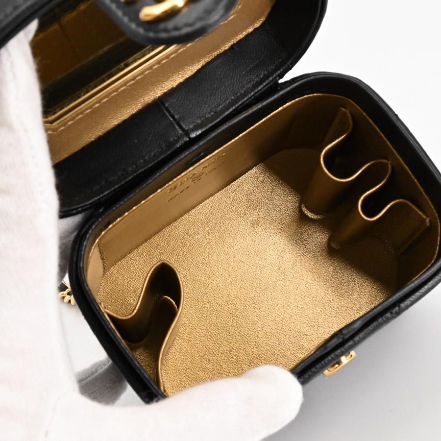 シャネル ミニヴァニティチェーンショルダーバッグ ショルダーバッグ AP3459 ブラック レディース 中古A品_3