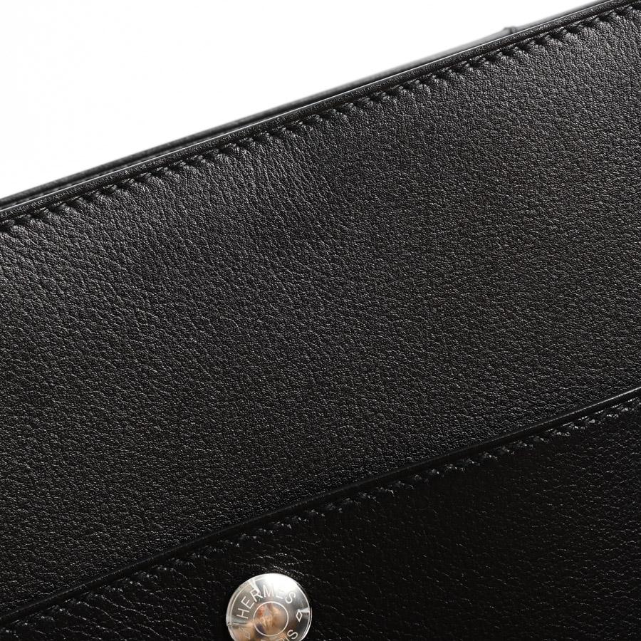 HERMES エルメス ショルダーバッグ カバッシュ エルメス HERMES カバッシュ W刻 ブラック シルバー金具 エヴァー