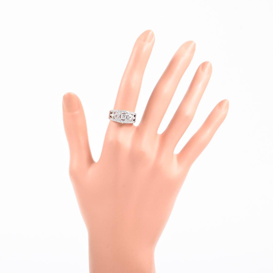 ダイヤ リング ダイヤ0.218/0.88ct 12号 6.7g レディース 中古A品_5