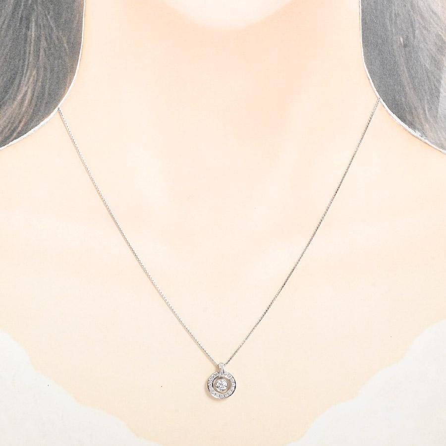 ダイヤ ネックレス  ダイヤ0.222/0.17ct 5.8g レディース 中古A品の画像