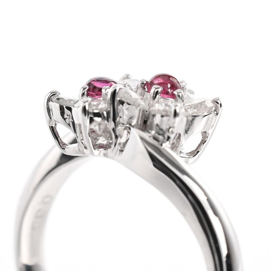 ルビー リング  ルビー ダイヤ0.38ct 9号 4.3g レディース 中古A品の画像