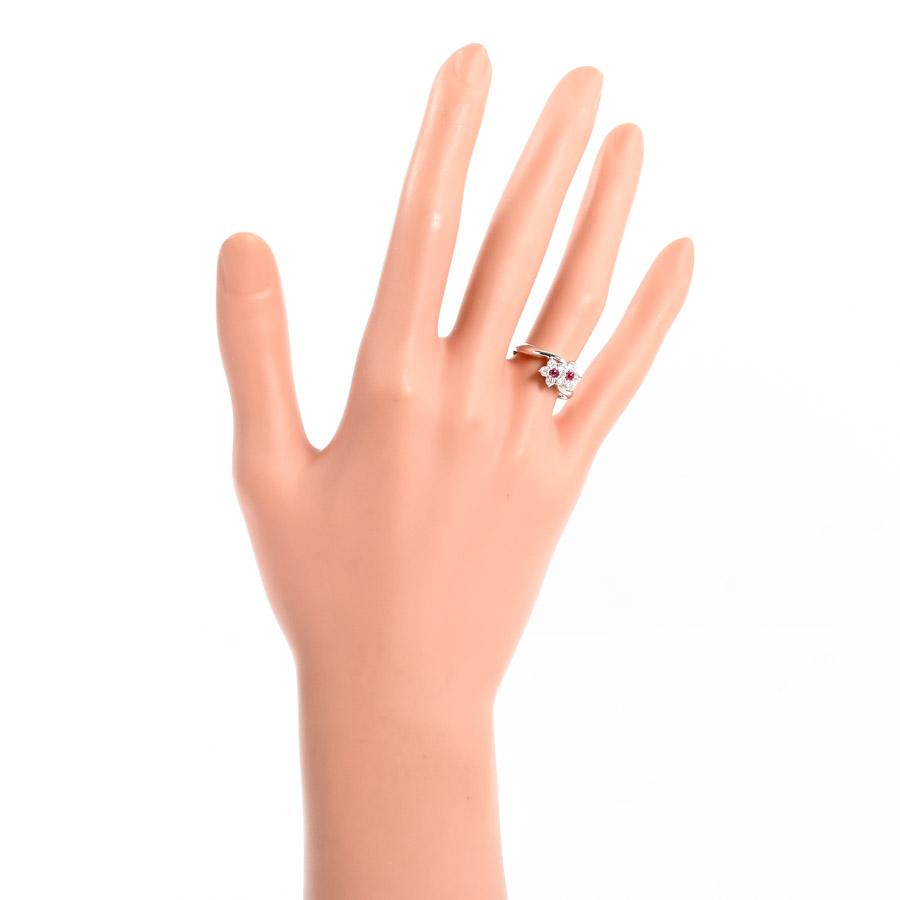 ルビー リング  ルビー ダイヤ0.38ct 9号 4.3g レディース 中古A品の画像