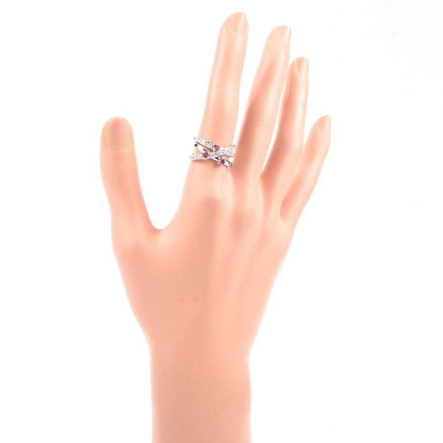 ピンクトルマリン リング  ピンクトルマリン0.3ct ダイヤ0.26ct 11号 4.5g レディース 中古A品の画像