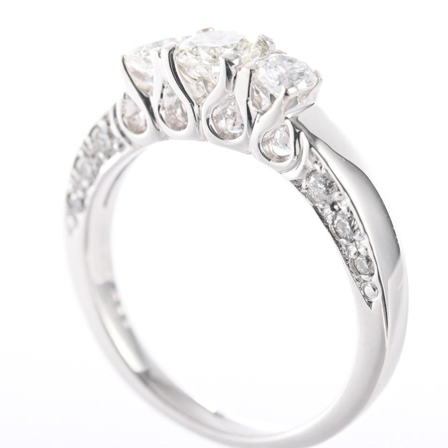 ダイヤ リング  ダイヤ0.43/0.31ct 10.5号 4.3g レディース 中古A品の画像