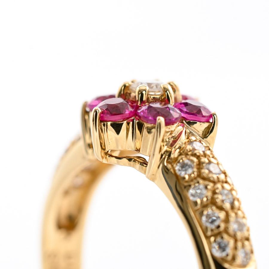 サファイア リング  サファイア0.57ct ダイヤ0.19ct 9号 3.8g レディース 中古A品の画像