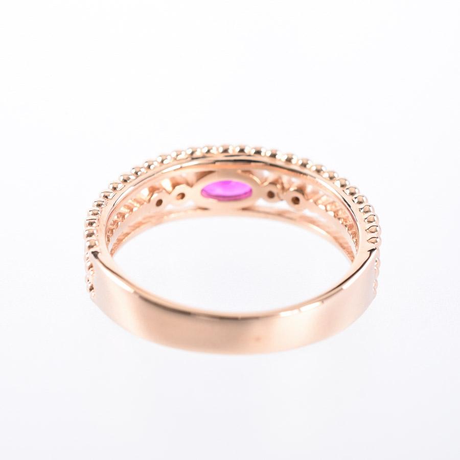 ルビー リング  ルビー0.24ct ダイヤ0.04ct 12号 3.7g レディース 中古A品の画像