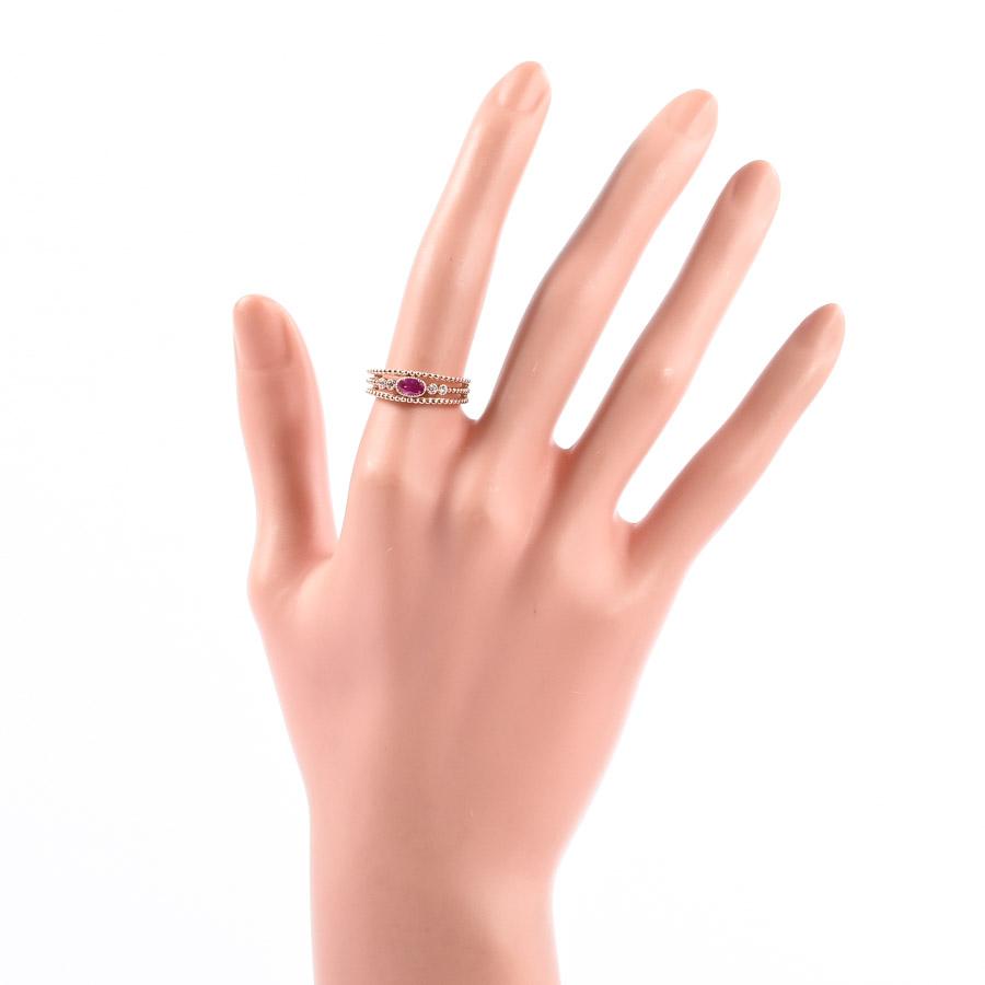 ルビー リング  ルビー0.24ct ダイヤ0.04ct 12号 3.7g レディース 中古A品の画像