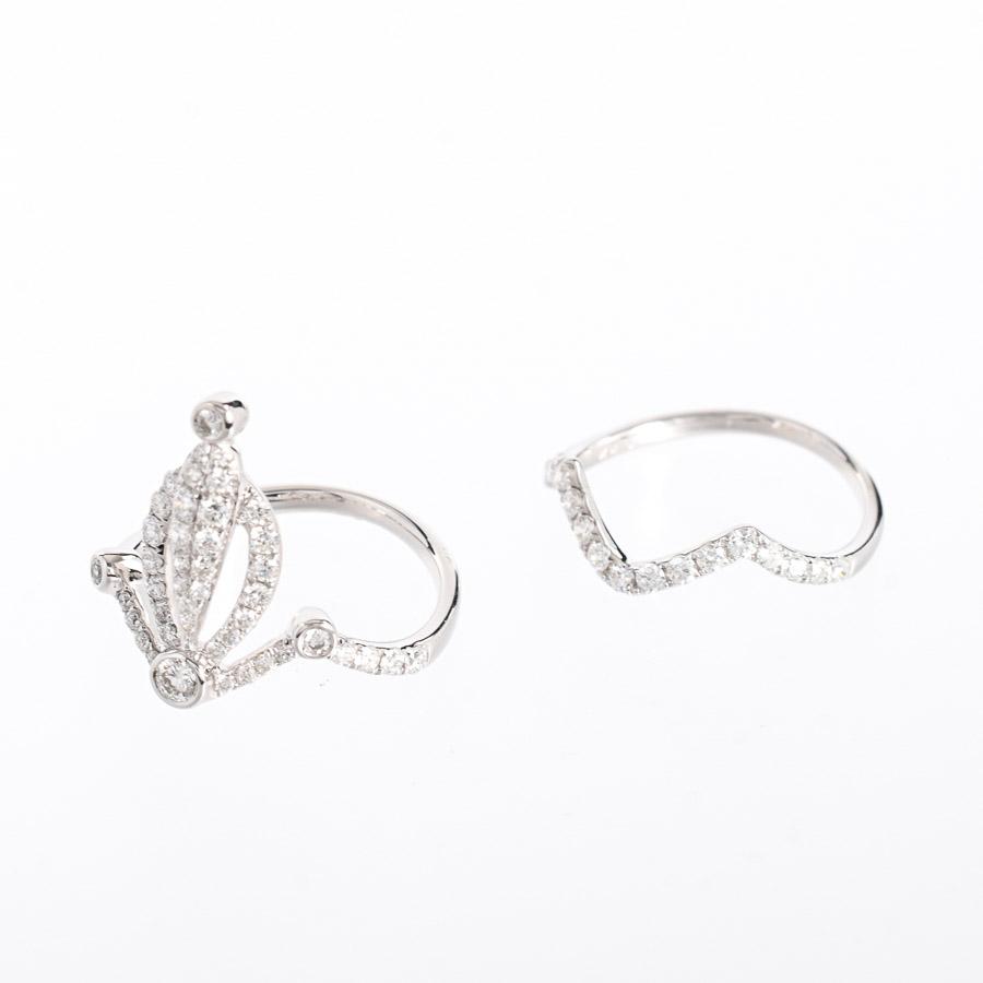 ダイヤ リング  ダイヤ0.61/0.32ct 12.5号 4.0g レディース 中古A品の画像