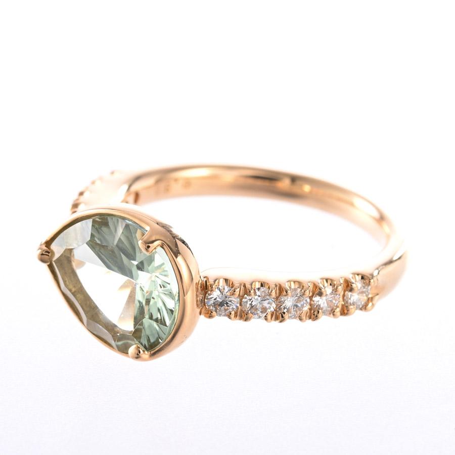 クォーツ リング  クォーツ ダイヤ0.3ct 12号 4.5g レディース 中古A品の画像