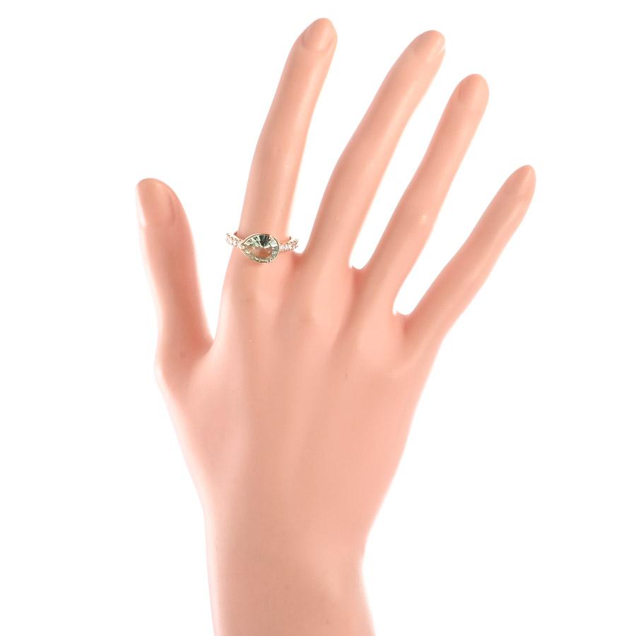 クォーツ リング  クォーツ ダイヤ0.3ct 12号 4.5g レディース 中古A品の画像
