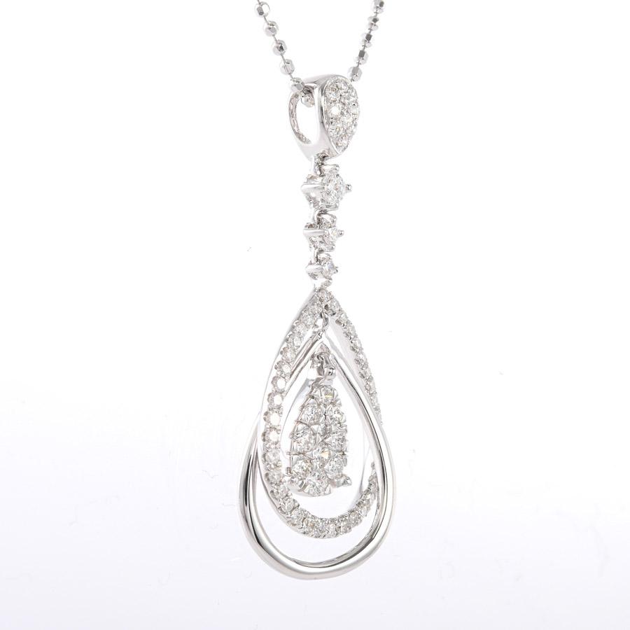 ダイヤ ネックレス  ダイヤ0.45ct 4.1g レディース 中古A品の画像