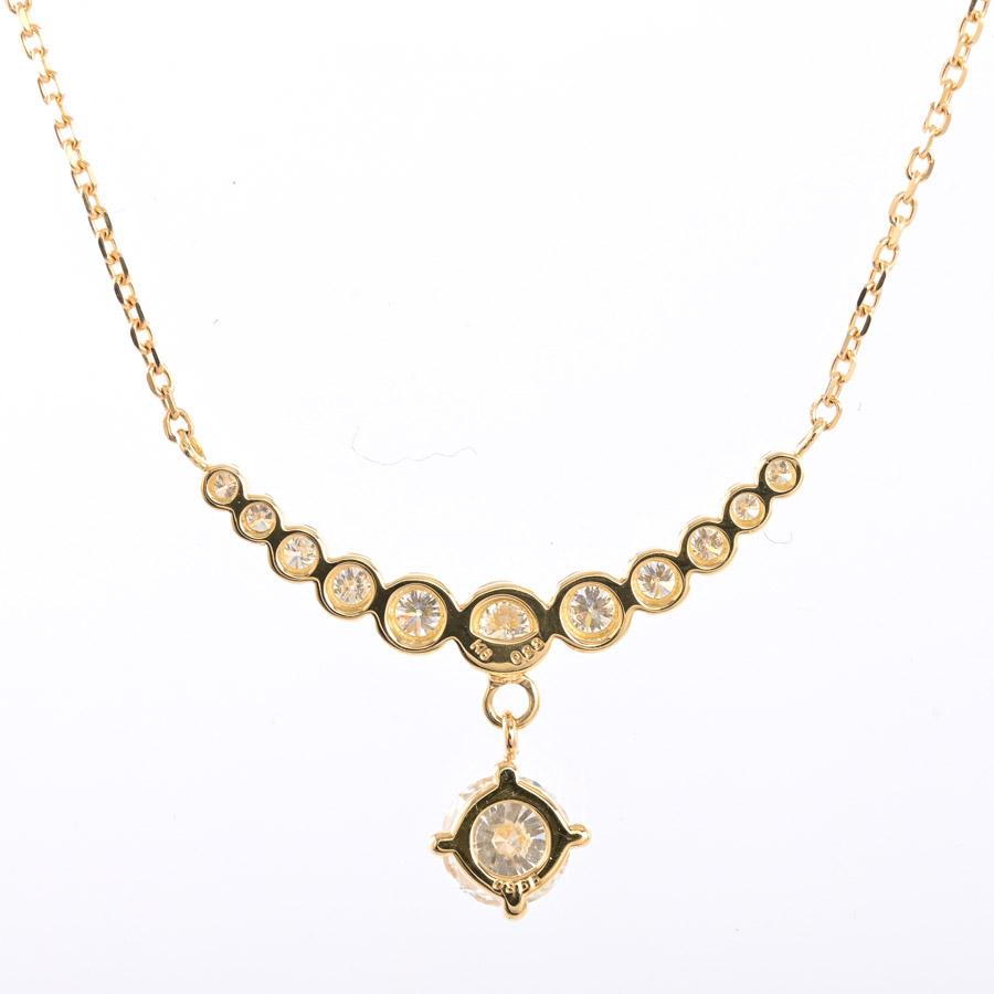 ダイヤ ネックレス  ダイヤ0.365/0.23ct 2.8g レディース 中古A品の画像