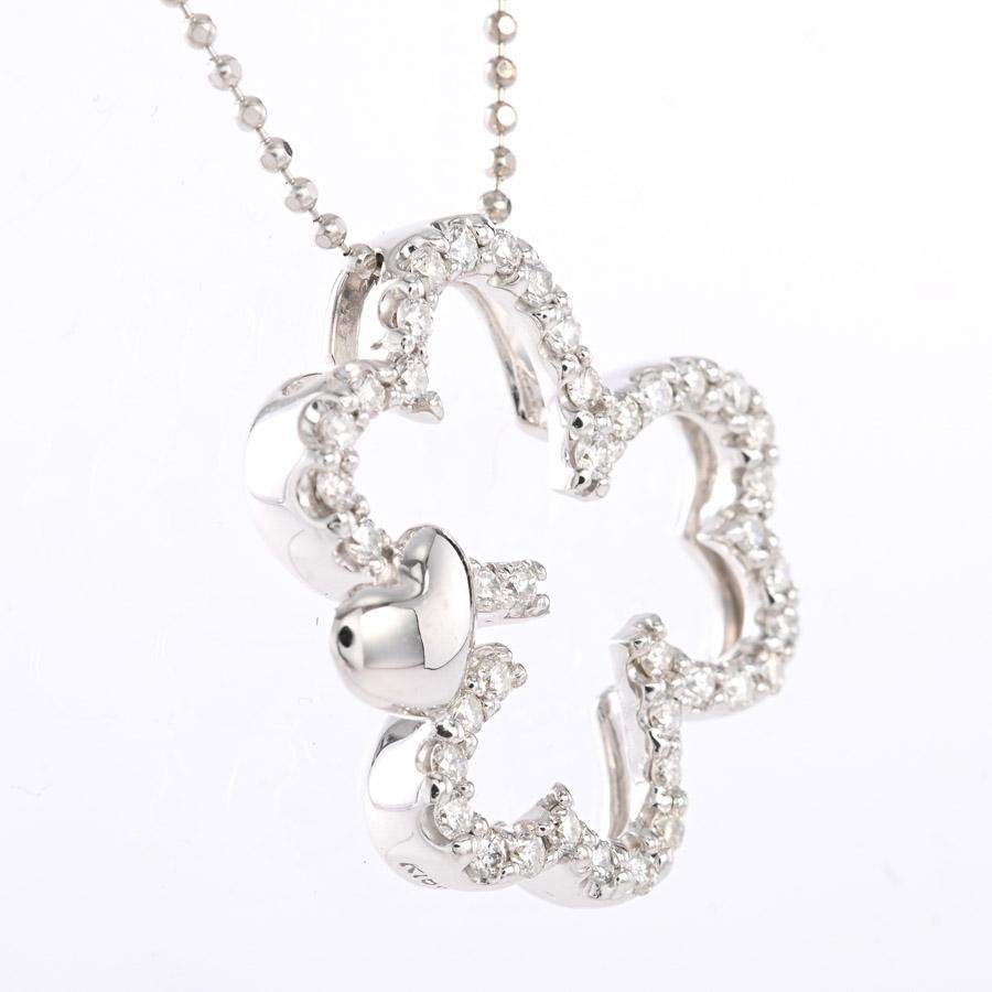 ダイヤ ネックレス  ダイヤ0.41ct 4.8g レディース 中古A品の画像