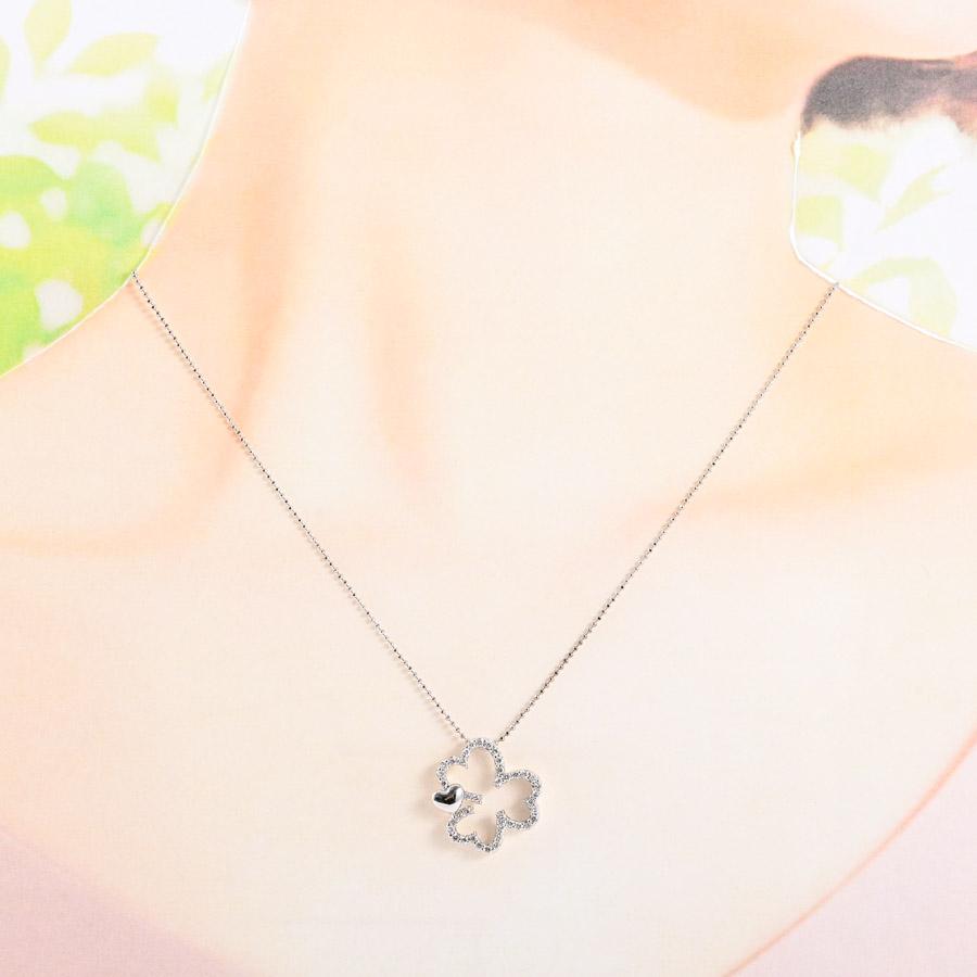ダイヤ ネックレス  ダイヤ0.41ct 4.8g レディース 中古A品の画像