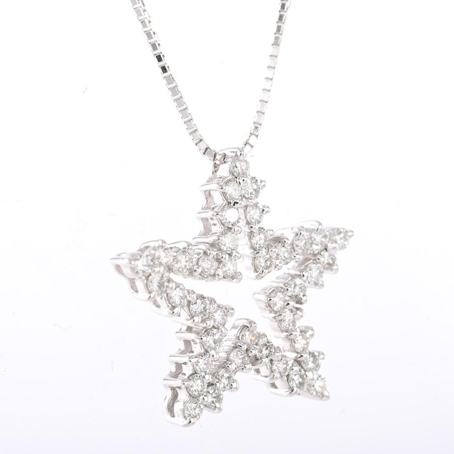 ダイヤ ネックレス  ダイヤ0.5ct 4.2g レディース 中古A品の画像
