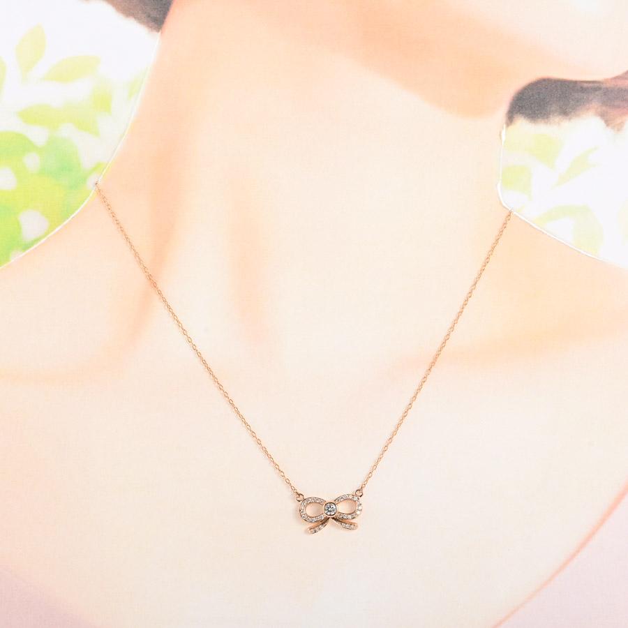 ダイヤ ネックレス ダイヤ0.14/0.17ct 3.9g レディース 中古A品