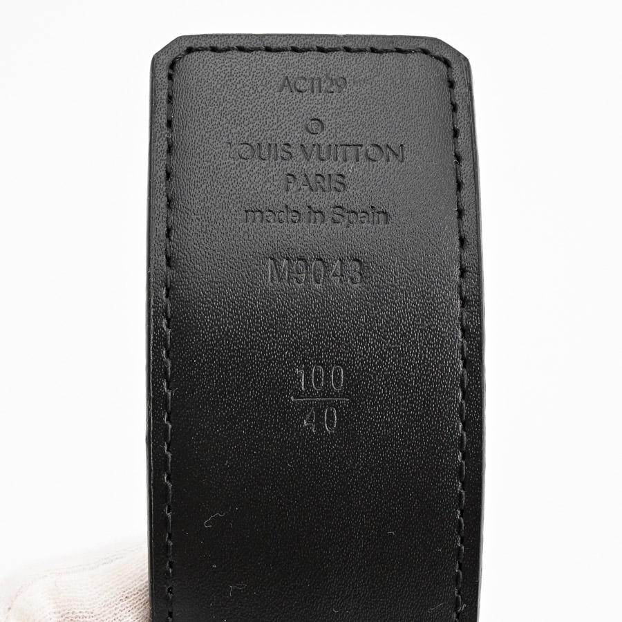 ルイヴィトン LVイニシャル40MMリバーシブル ベルト  M9043S ブラック メンズ 中古A品の画像