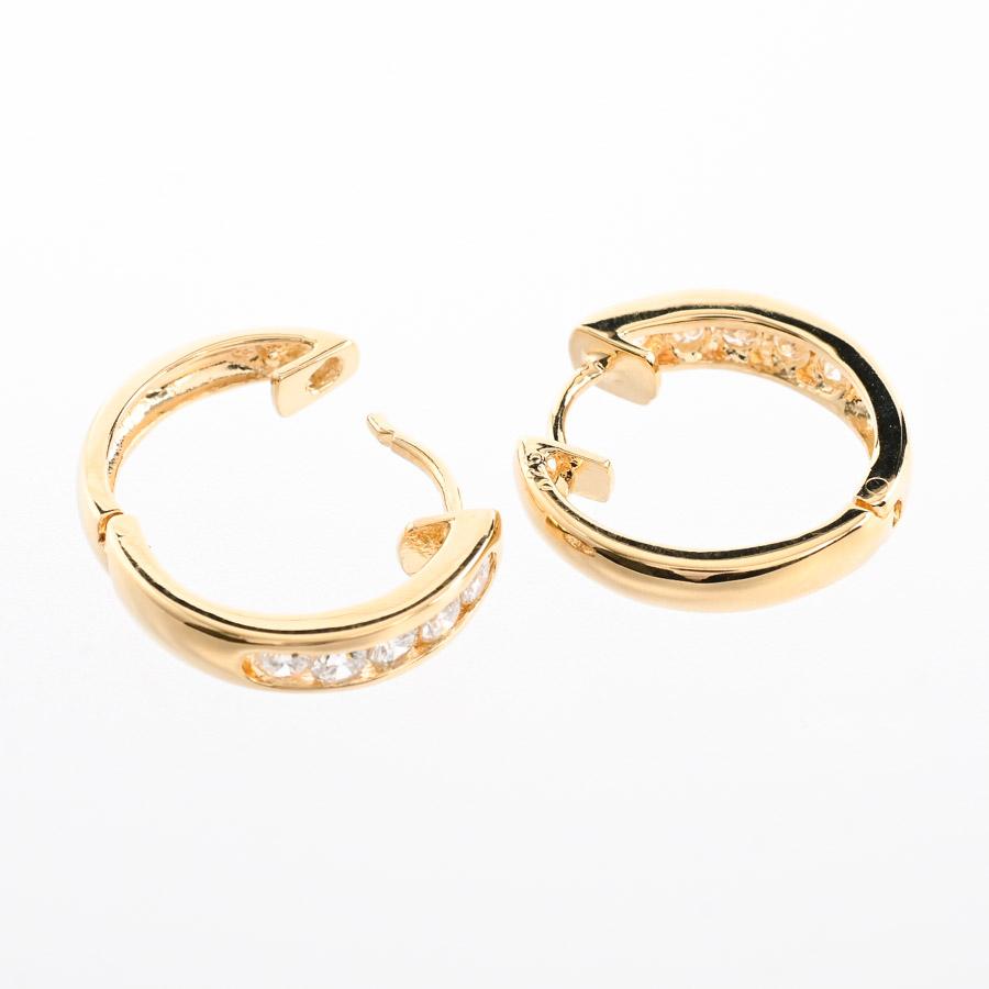 ダイヤ ピアス  ダイヤ0.25/0.25ct チャーム:約W3xH15mm 4.0g レディース 中古A品の画像