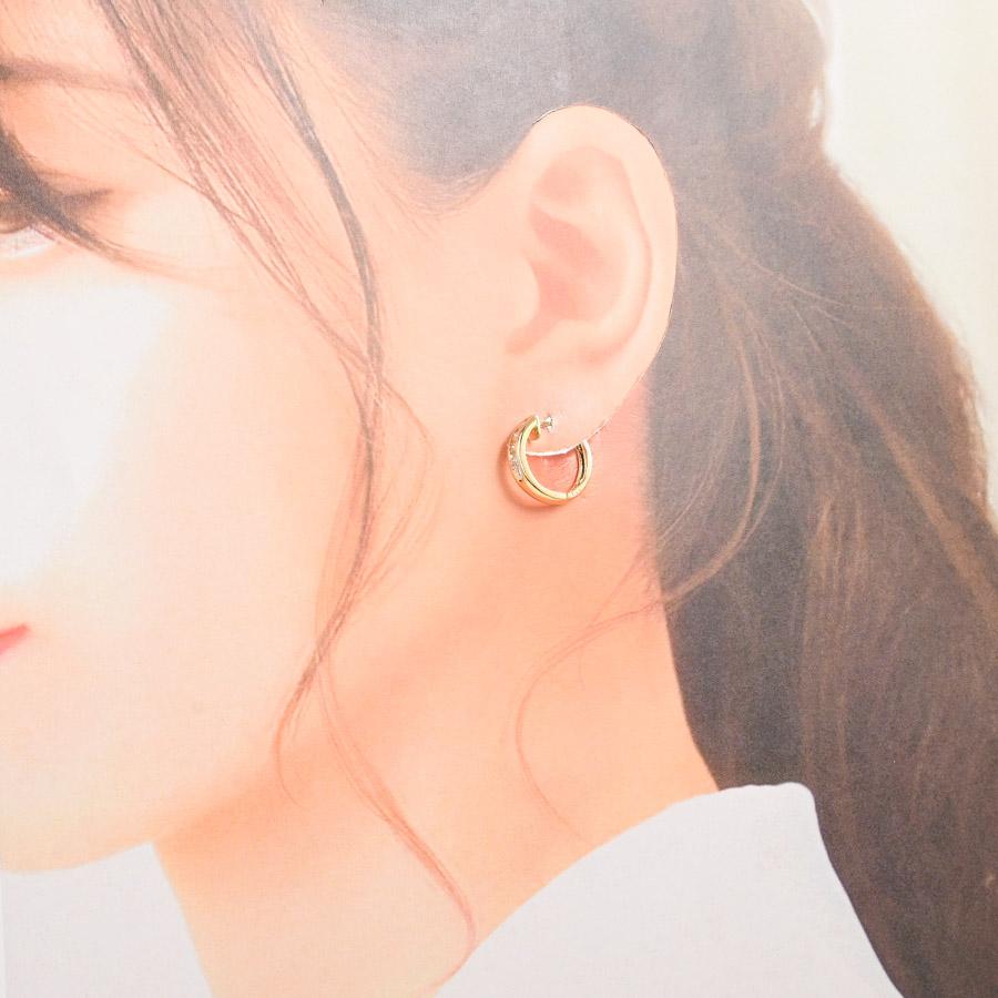 ダイヤ ピアス  ダイヤ0.25/0.25ct チャーム:約W3xH15mm 4.0g レディース 中古A品の画像
