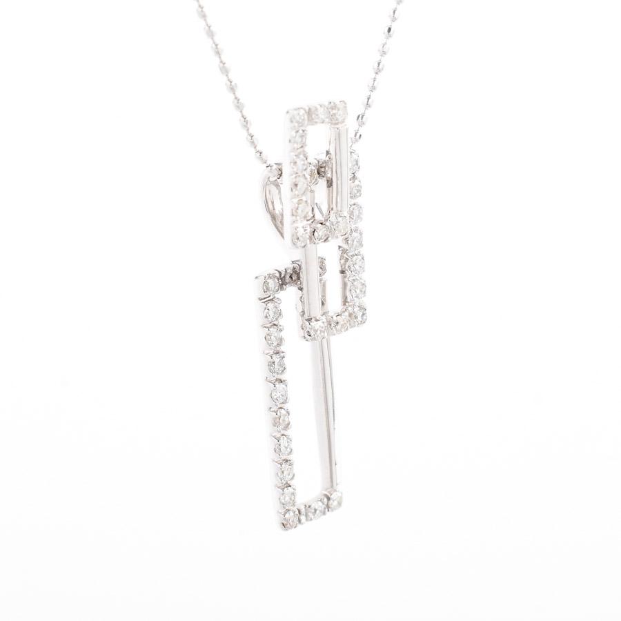 ダイヤ ネックレス  ダイヤ0.36ct 4.1g レディース 中古A品の画像