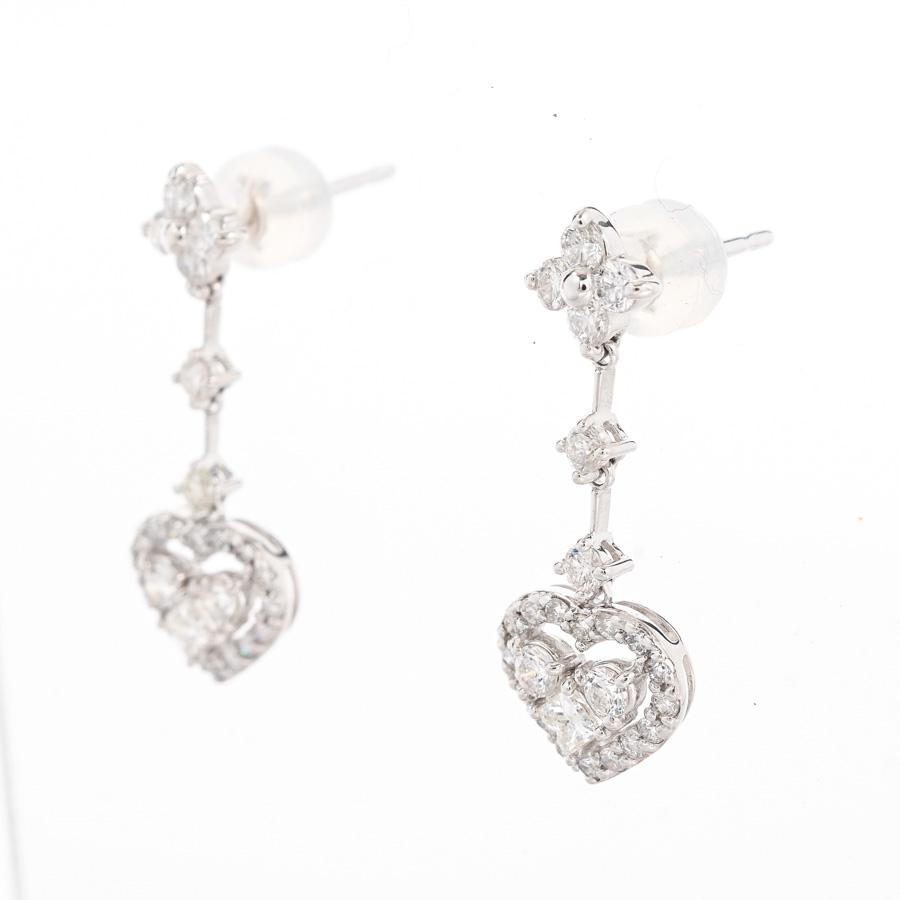 ダイヤ ピアス  ダイヤ0.5ct ダイヤ0.5ct チャーム:約W10xH最大25mm 2.5g レディース 中古A品の画像