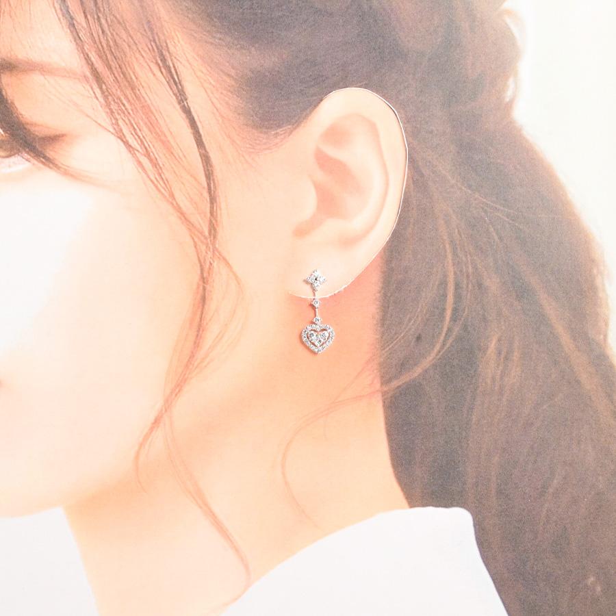 ダイヤ ピアス  ダイヤ0.5ct ダイヤ0.5ct チャーム:約W10xH最大25mm 2.5g レディース 中古A品の画像