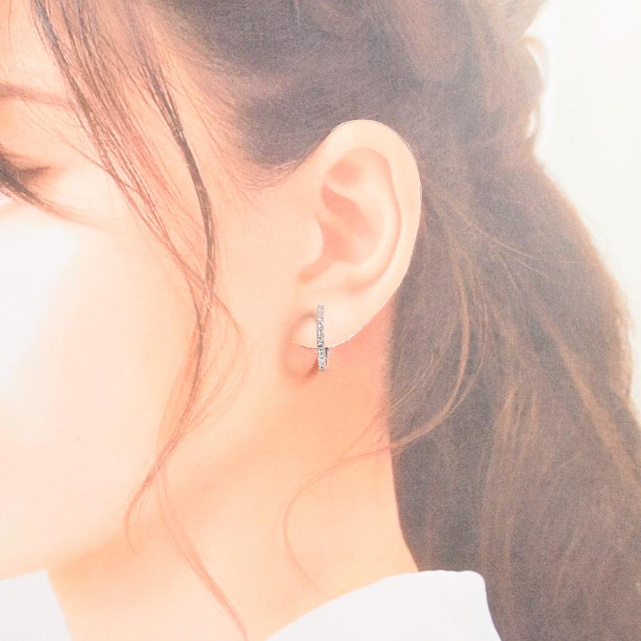 ダイヤ ピアス  ダイヤ0.25ct ダイヤ0.25ct チャーム:約W18xH18mm 3.0g レディース 中古A品の画像