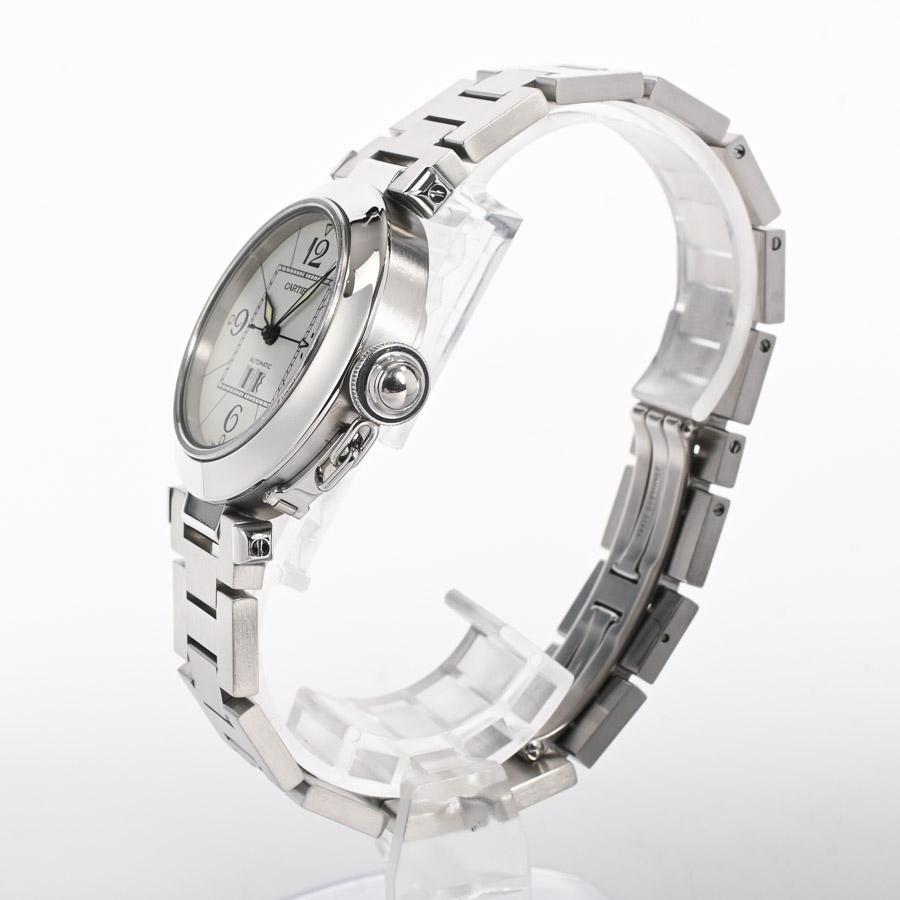 Cartier(カルティエ) 腕時計 パシャC ビッグデイト W31055M7 ボーイズ SS 白 Cartier（カルティエ） パシャC ビッグデイト 腕時計 W31055M7