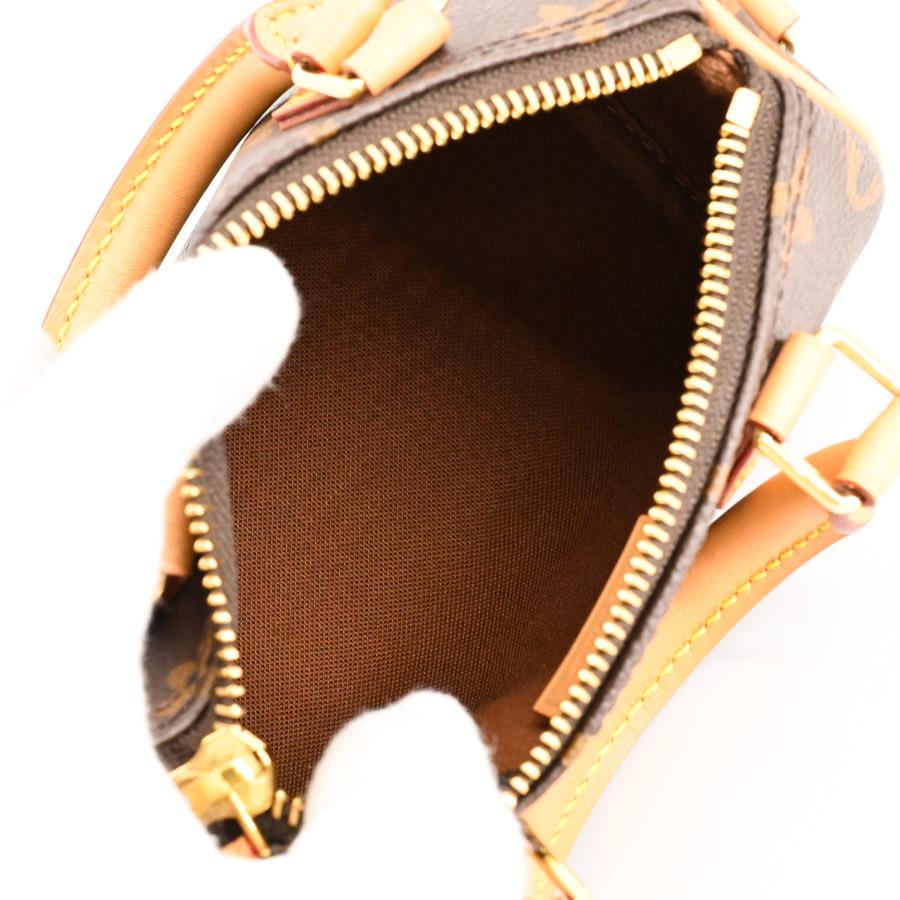 LOUIS VUITTON ルイ・ヴィトン ナノ･スピーディ 2Wayショルダーバッグ ブラウン M81085 TY0273 レディース【中古】【美品】 ルイ ヴィトン モノグラム ナノ スピーディ 2WAY ブラウン M81085