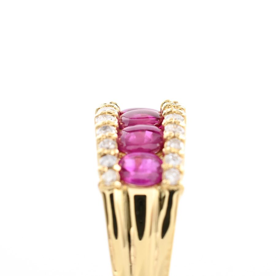 ルビー リング  ルビー1.17ct ダイヤ0.31ct 11.5号 4.7g レディース 中古A品の画像