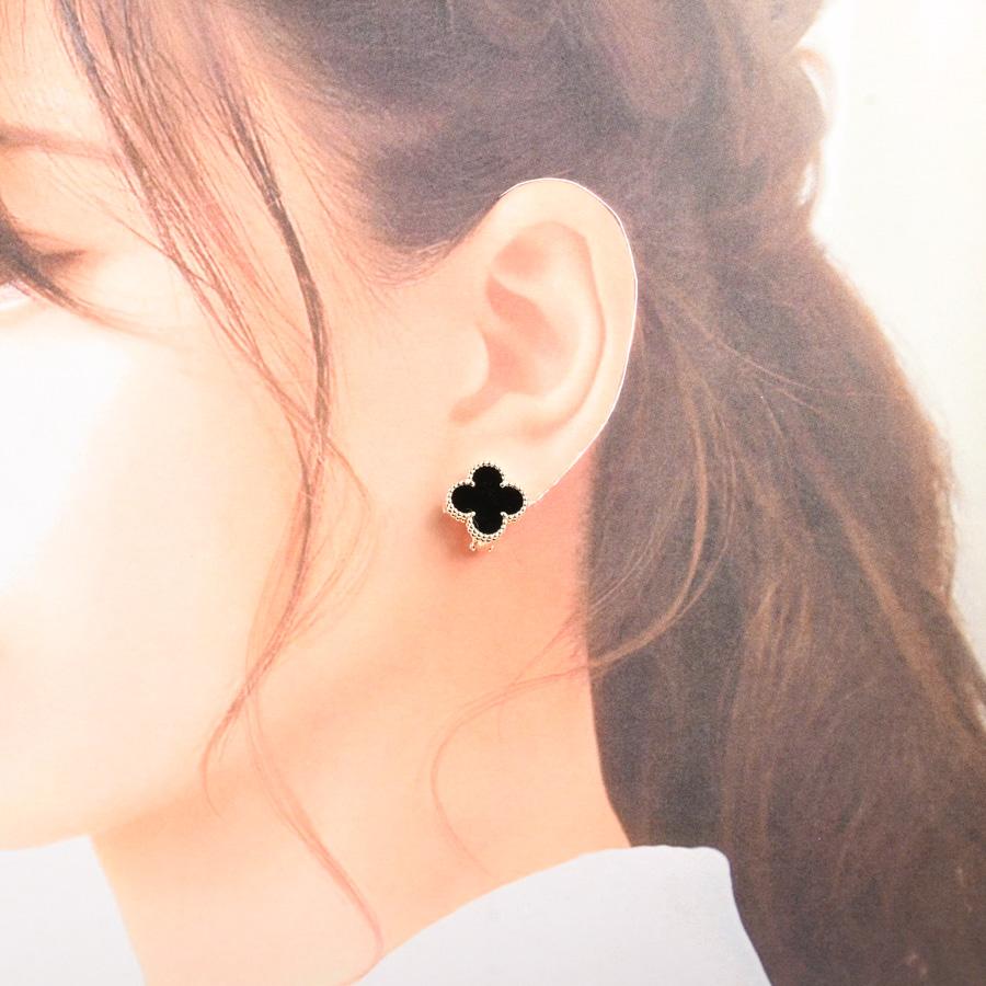ヴァンクリーフアーペル ヴィンテージアルハンブラ ピアス 約W14xH14mm