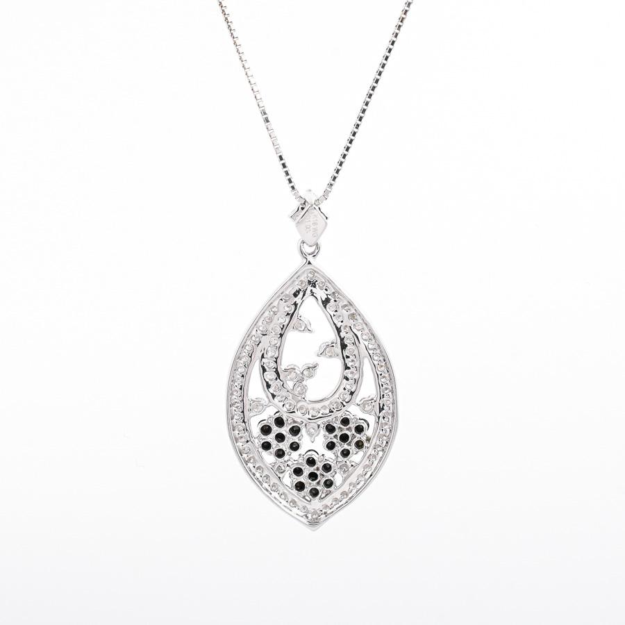 ダイヤ ネックレス  ダイヤ1ct ブラックダイヤ 5.8g レディース 中古A品の画像