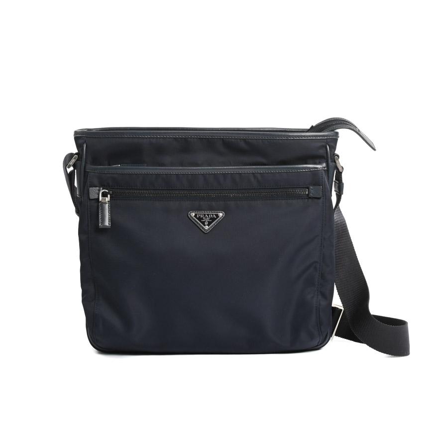 み*の様 PRADA ブラック ショルダーバッグ　袋付き PRADA（プラダ） ショルダーバッグ ショルダーバッグ VA953M ネイビー