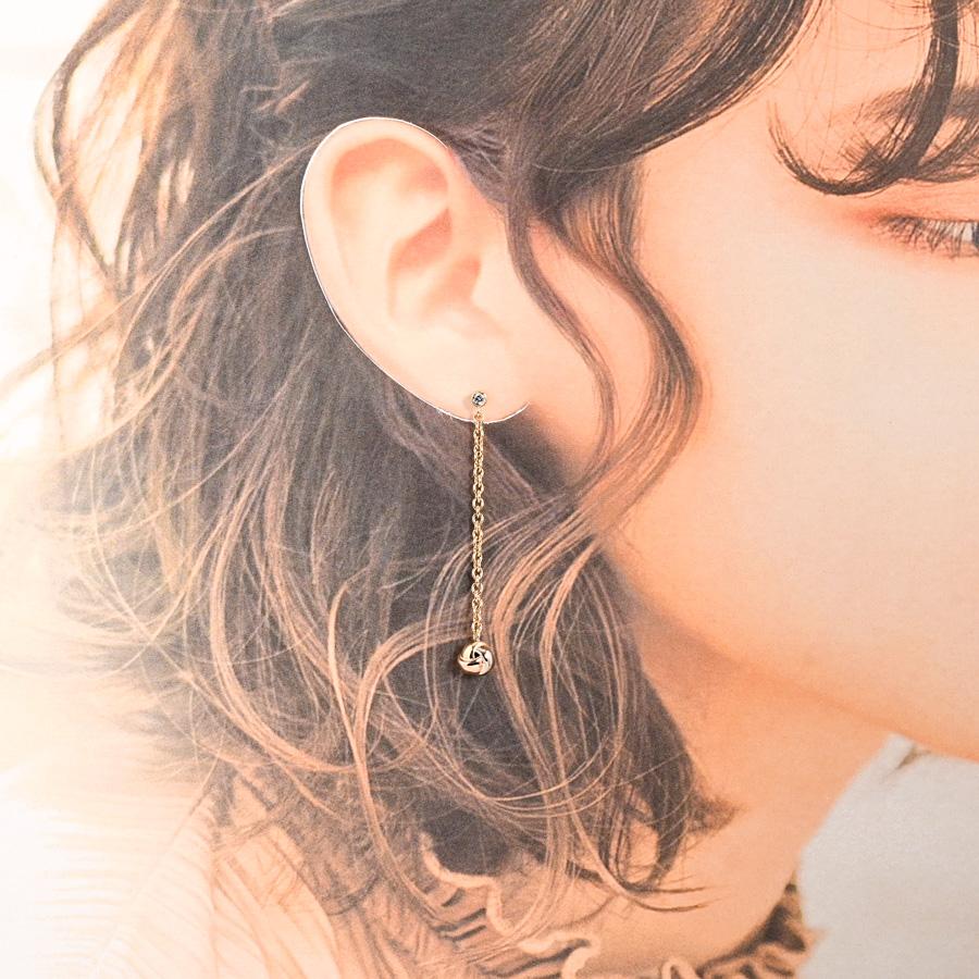 Cartier（カルティエ） ベビートリニティ ピアス チャーム:約W7xH53mm