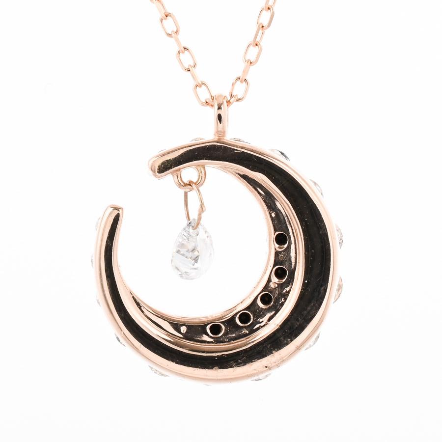 ダイヤ ネックレス  ダイヤ/ブラックダイヤ計0.7ct 3.7g レディース 中古A品の画像