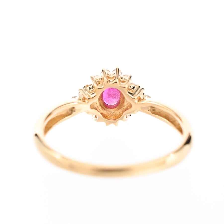 ルビー リング  ルビー0.4ct ダイヤ0.18ct 12号 3.0g レディース 中古A品の画像