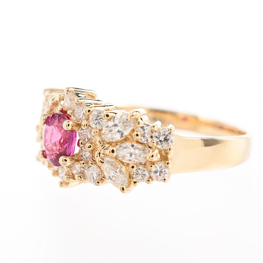 ルビー リング  ルビー ダイヤ0.5ct 11.5号 3.8g レディース 中古A品の画像